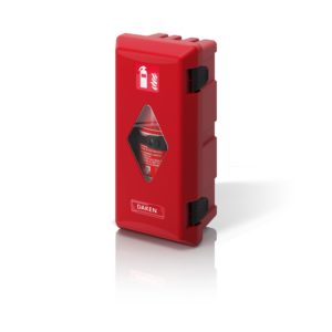 Vertical Mount Vehicle Extinguisher Cabinet - Red - JR Safety Co